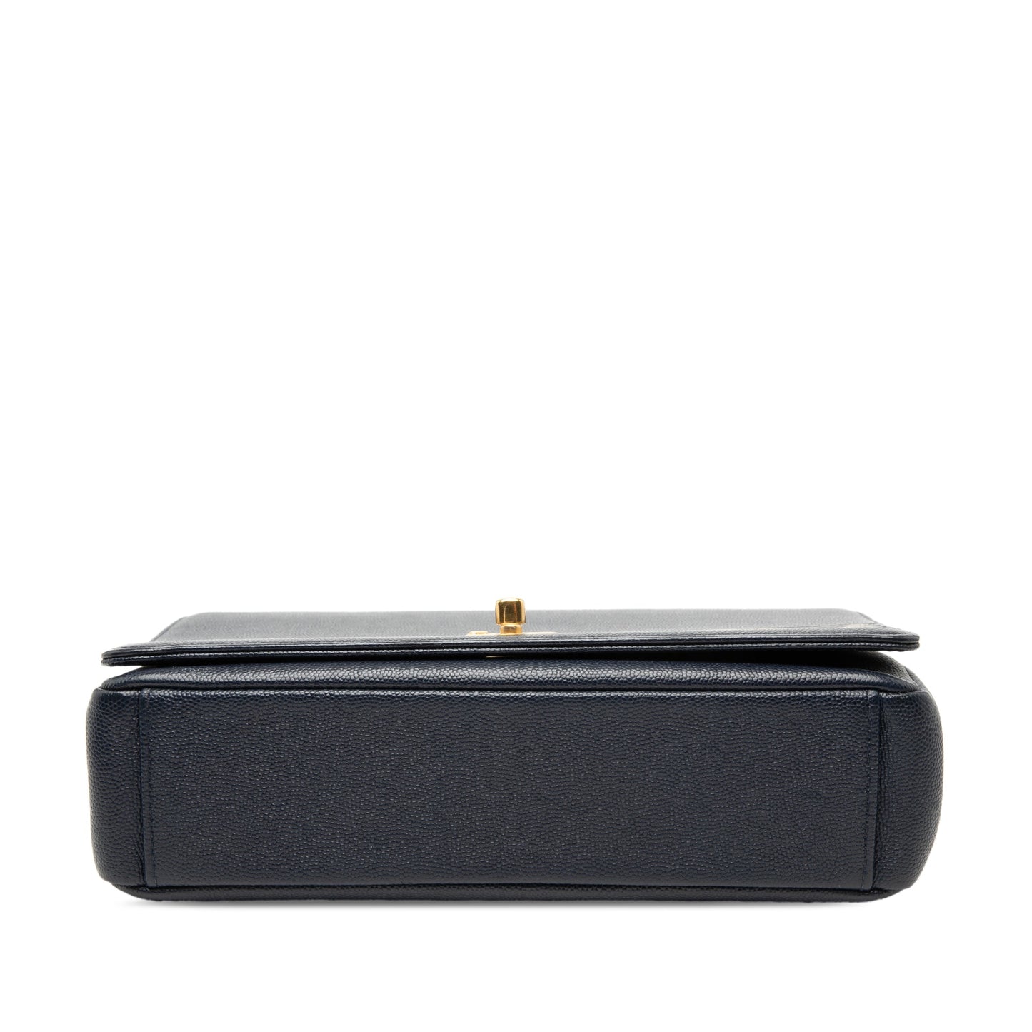 Medium Caviar Captain Gold Flap