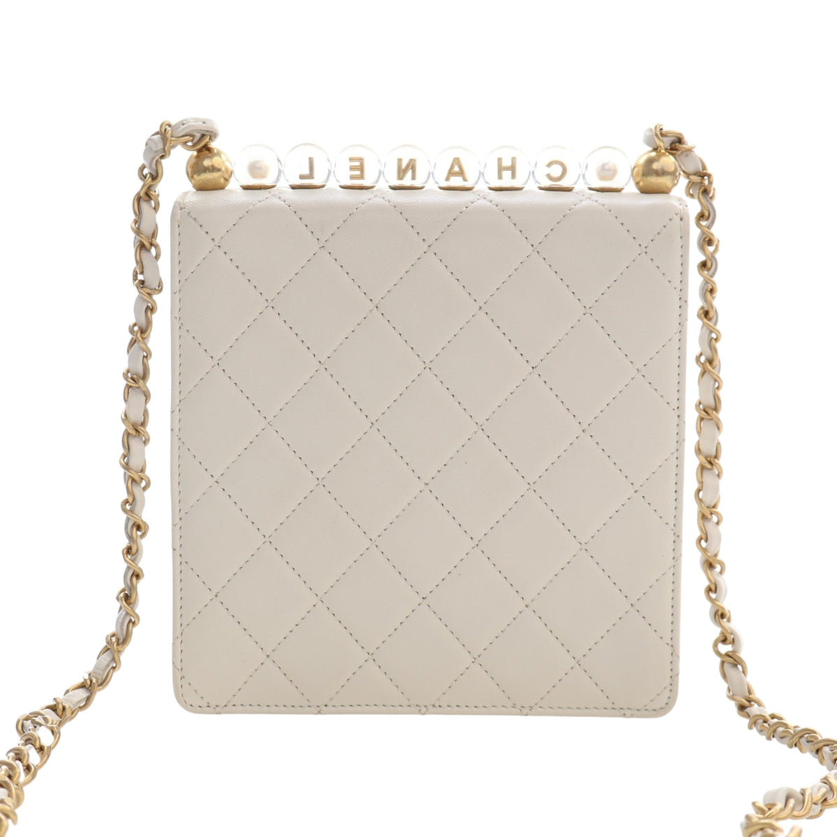 Chanel Small Quilted Lambskin Chic Pearls Flap