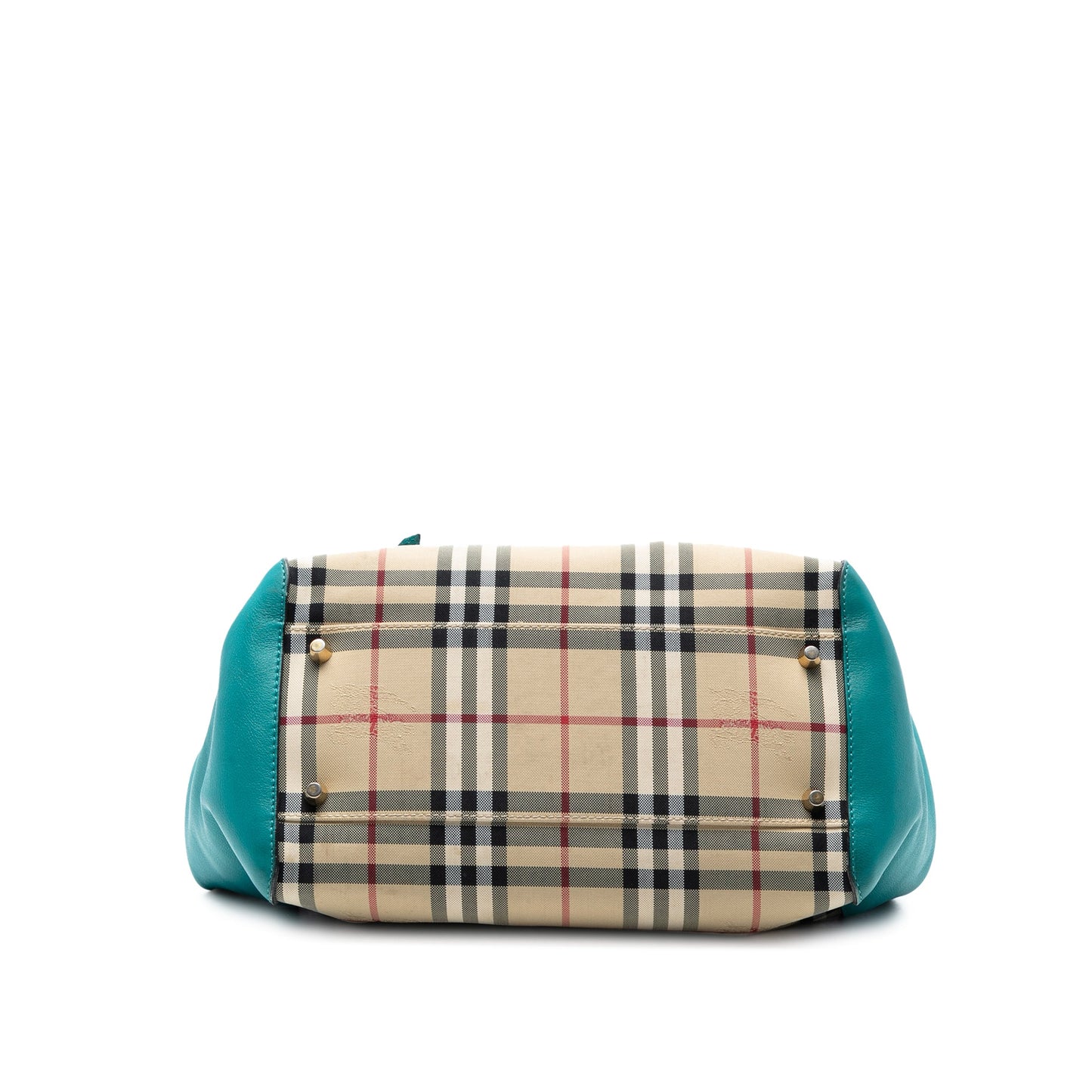 Burberry Small Haymarket Check Canvas and Leather Canterbury Tote