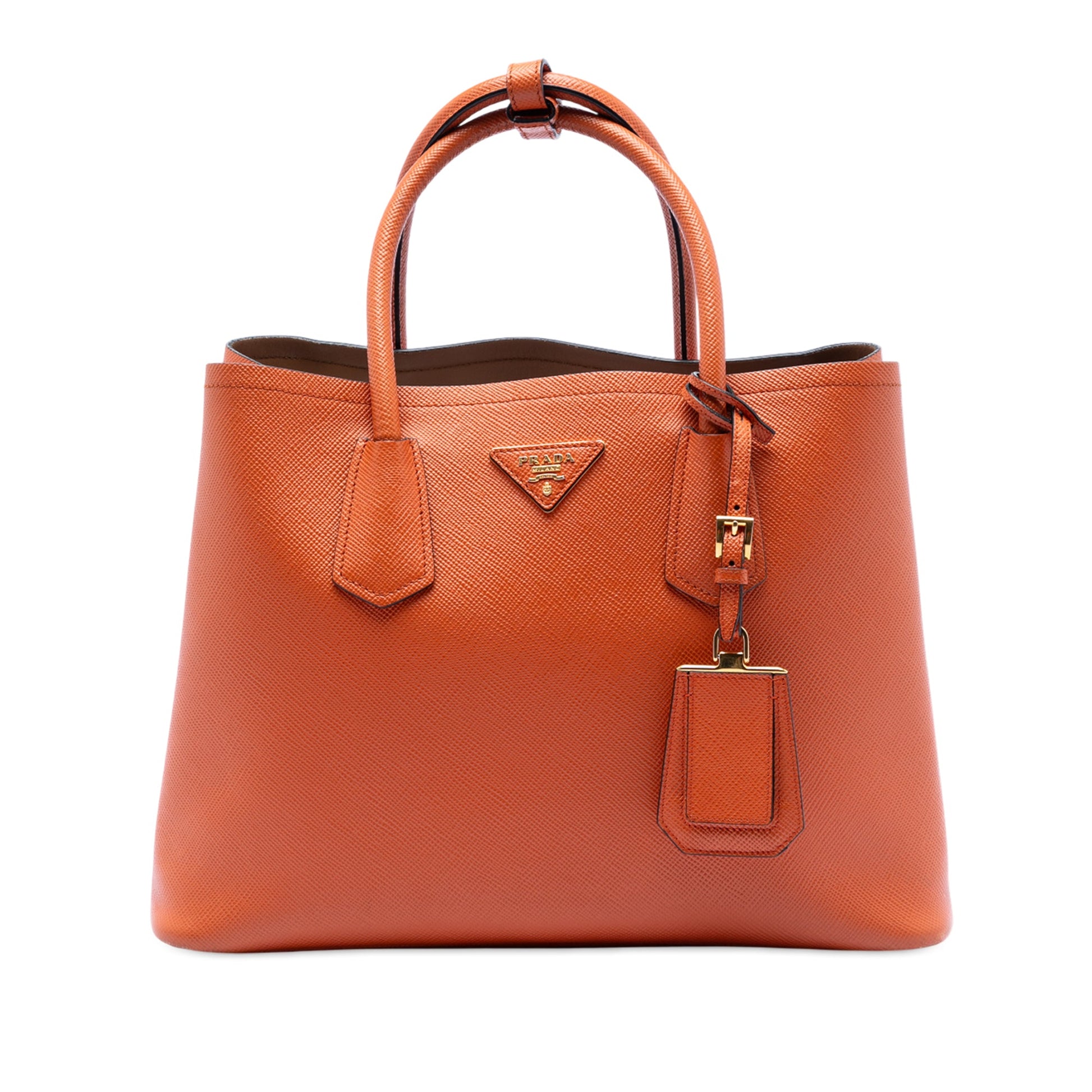 Prada Medium Saffiano Cuir Double Satchel