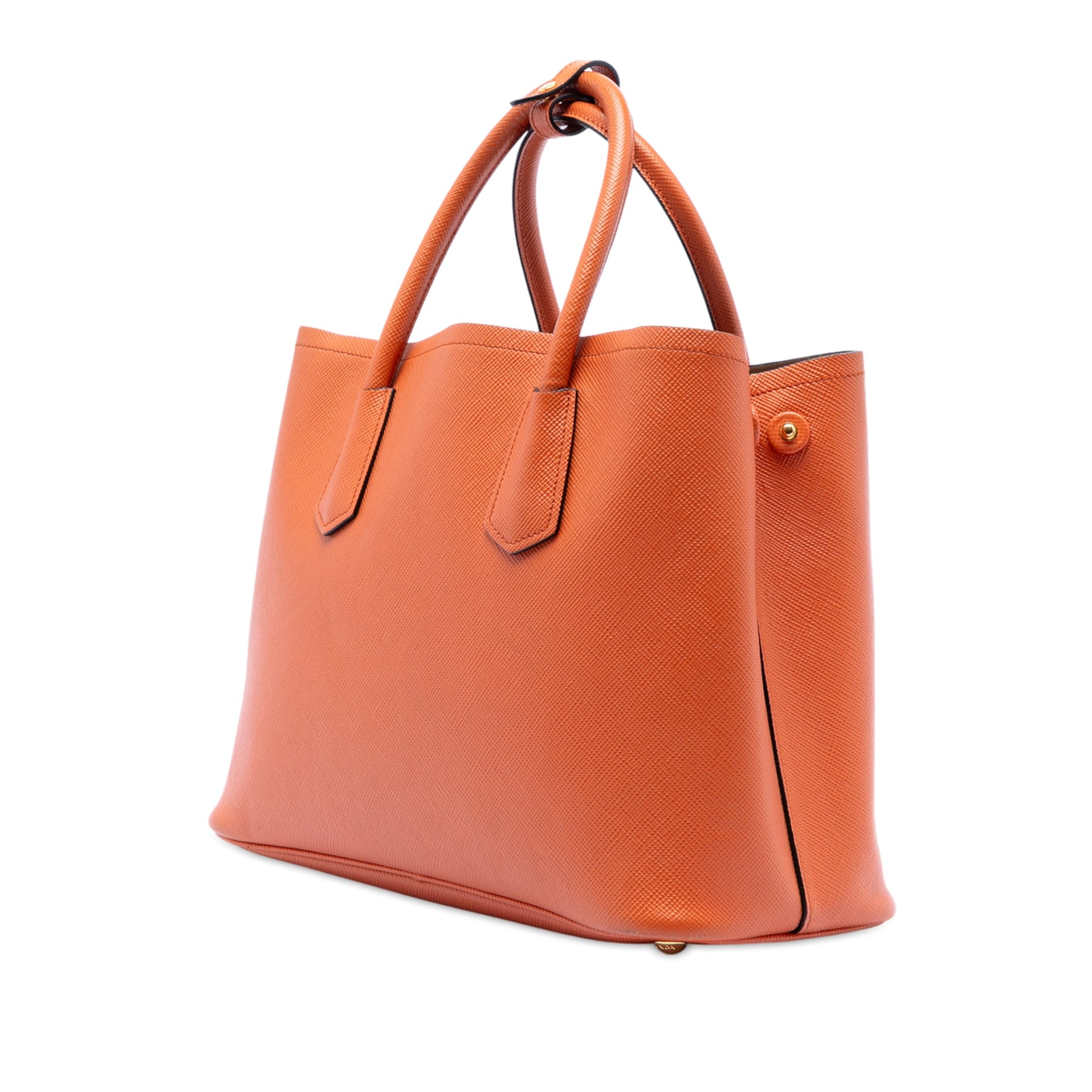 Prada Medium Saffiano Cuir Double Satchel