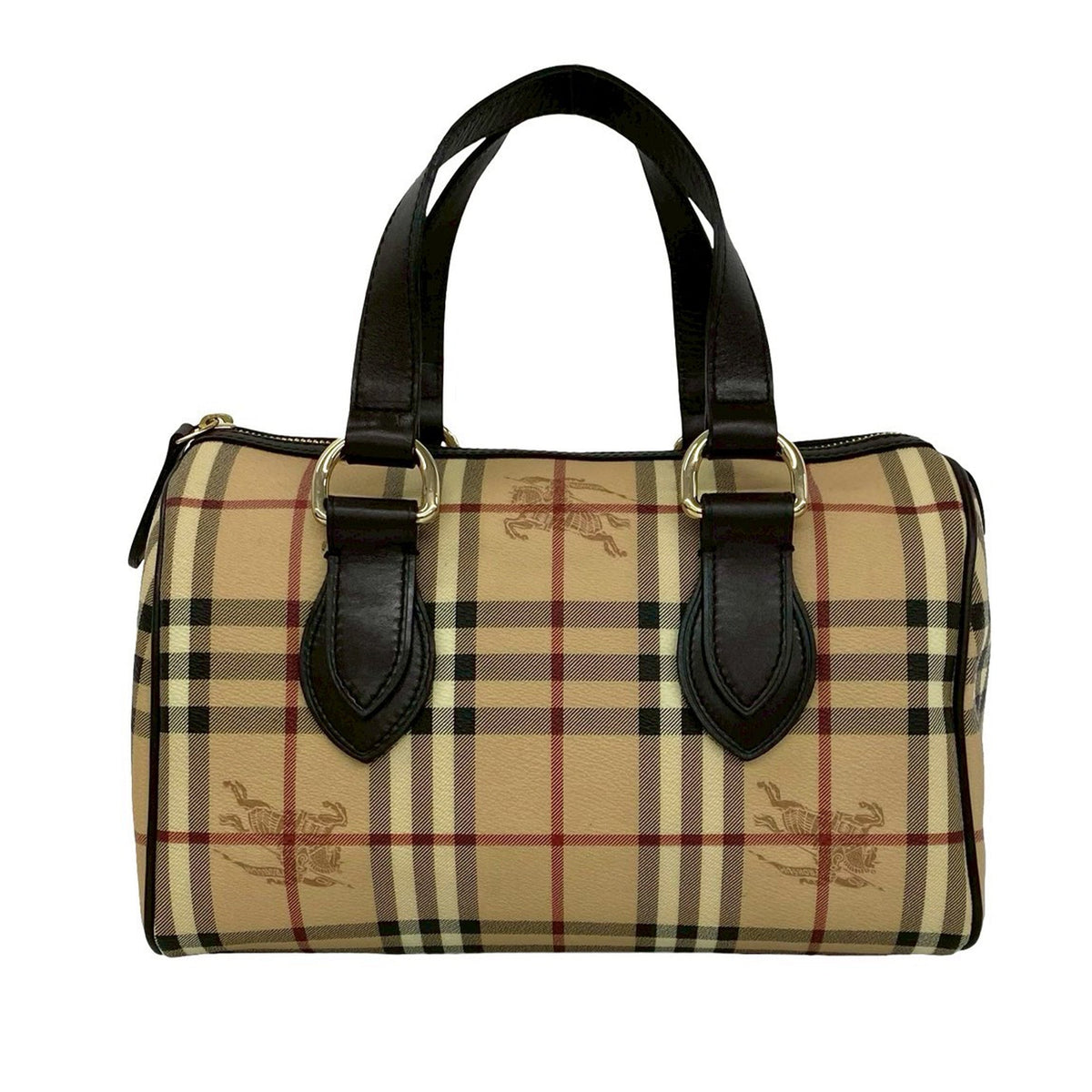 Burberry Haymarket Check Boston Bag