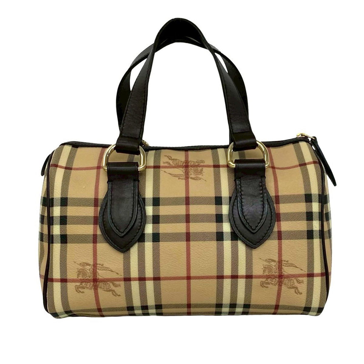 Burberry Haymarket Check Boston Bag