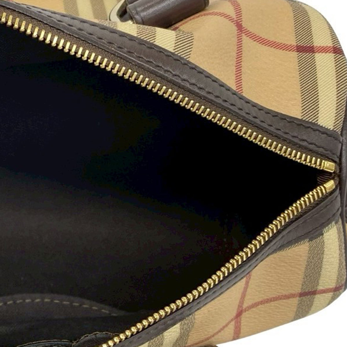 Burberry Haymarket Check Boston Bag