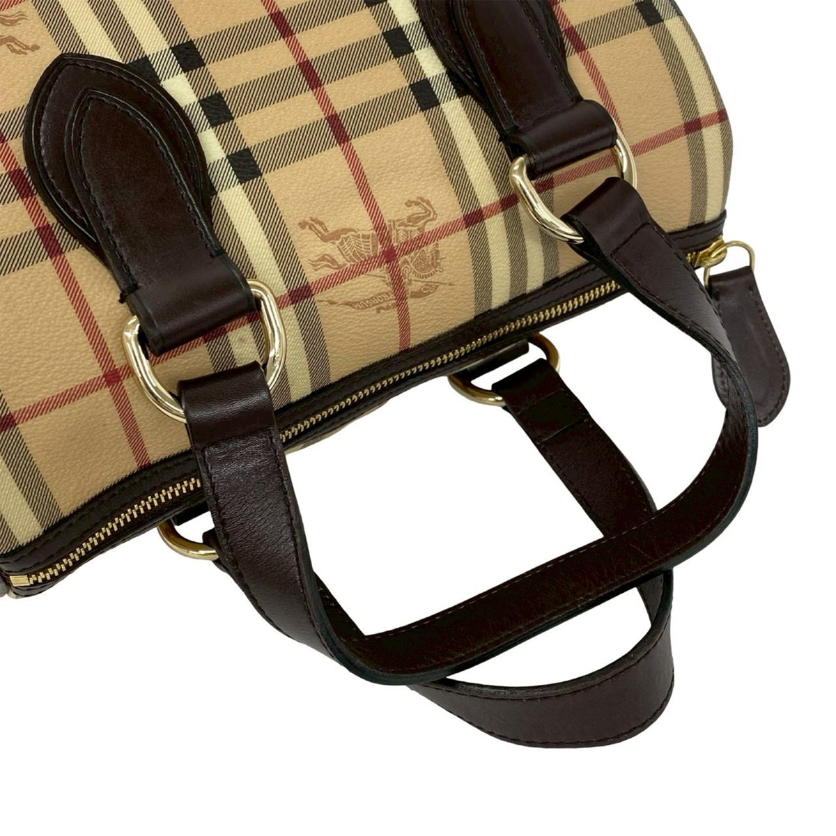 Burberry Haymarket Check Boston Bag