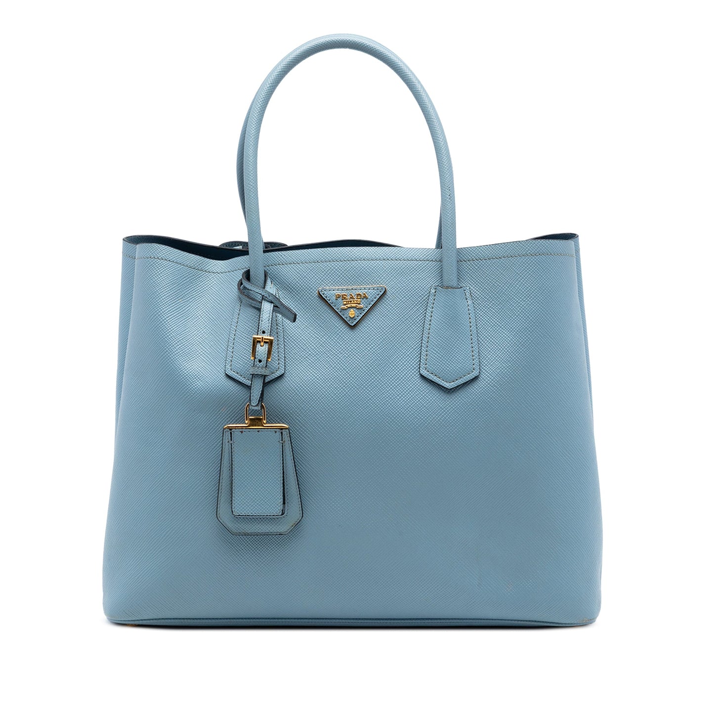 Prada Large Saffiano Cuir Double Satchel