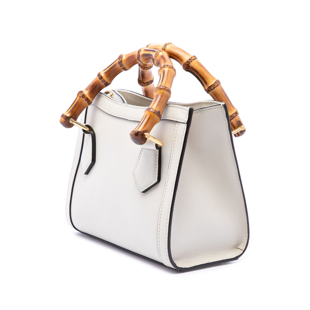 Gucci Mini Calfskin Bamboo Diana Satchel