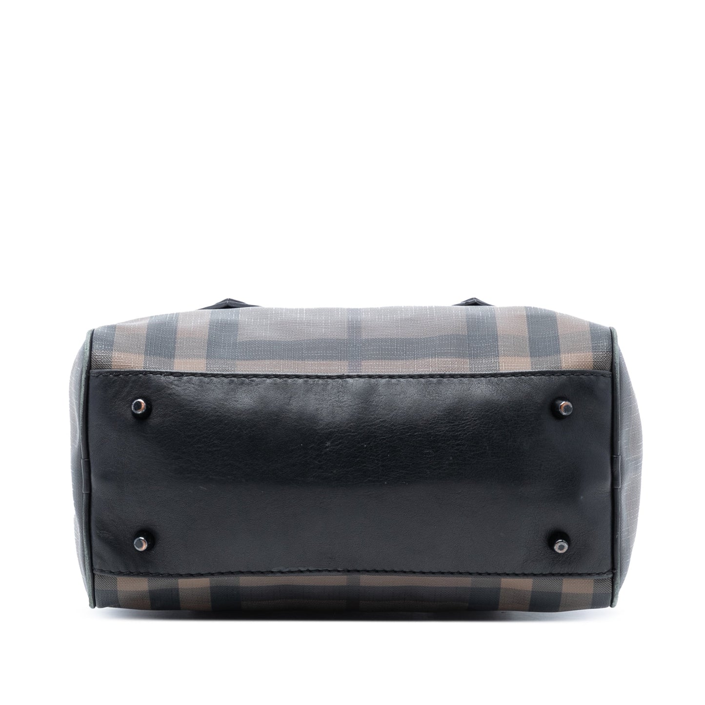 Burberry Smoke Check Coated Canvas Chester Boston Bag