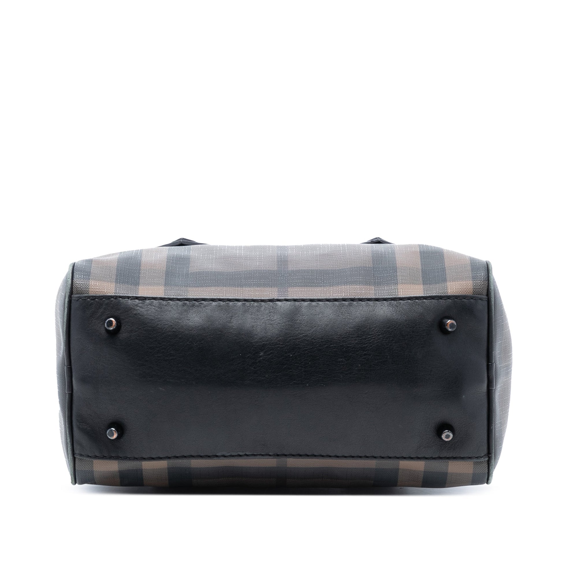 Burberry Smoke Check Coated Canvas Chester Boston Bag
