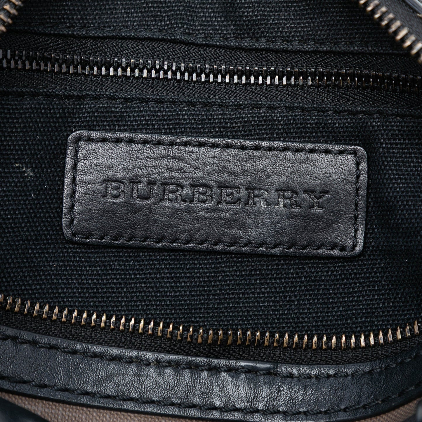 Burberry Smoke Check Coated Canvas Chester Boston Bag