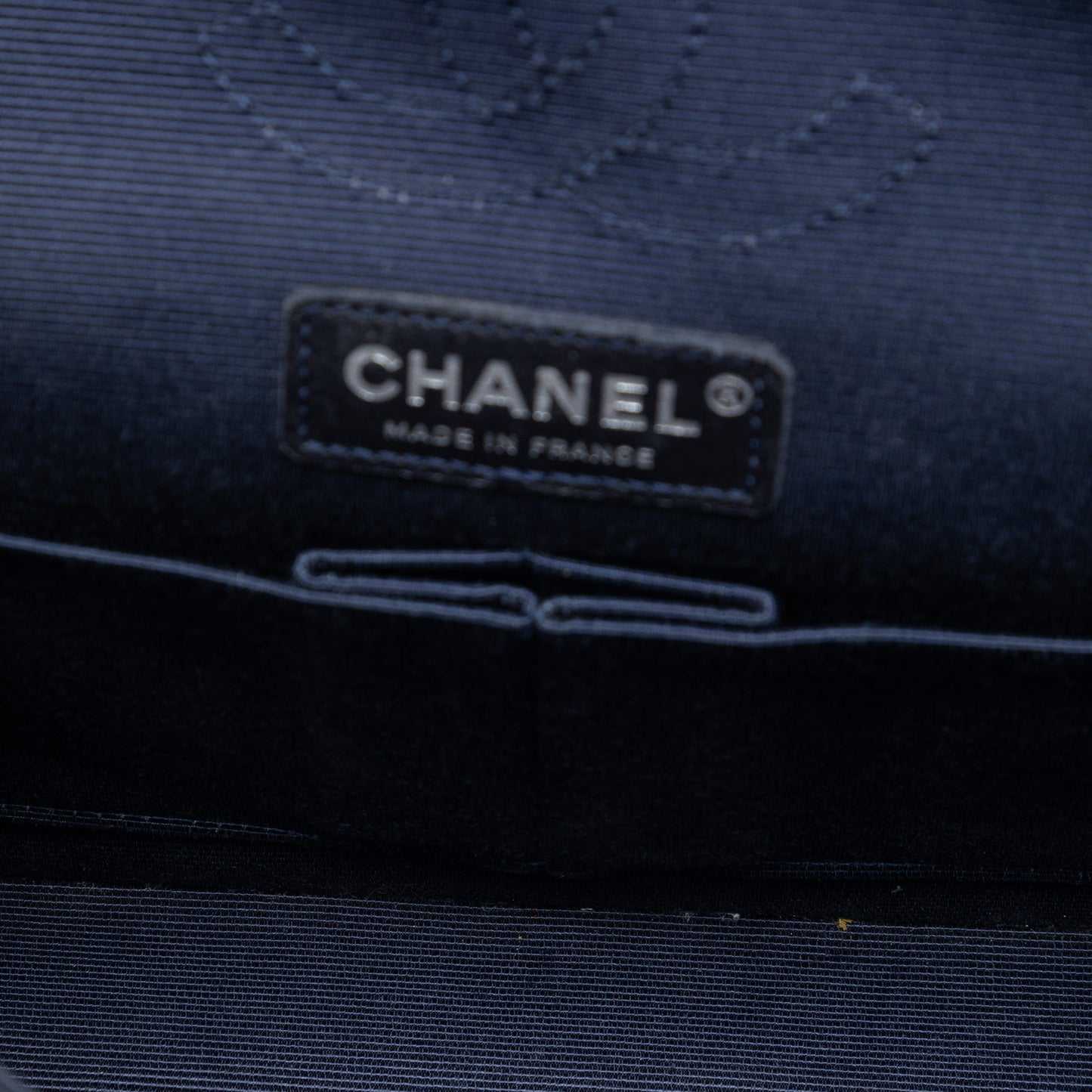 Chanel Medium Classic Printed Grosgrain Double Flap
