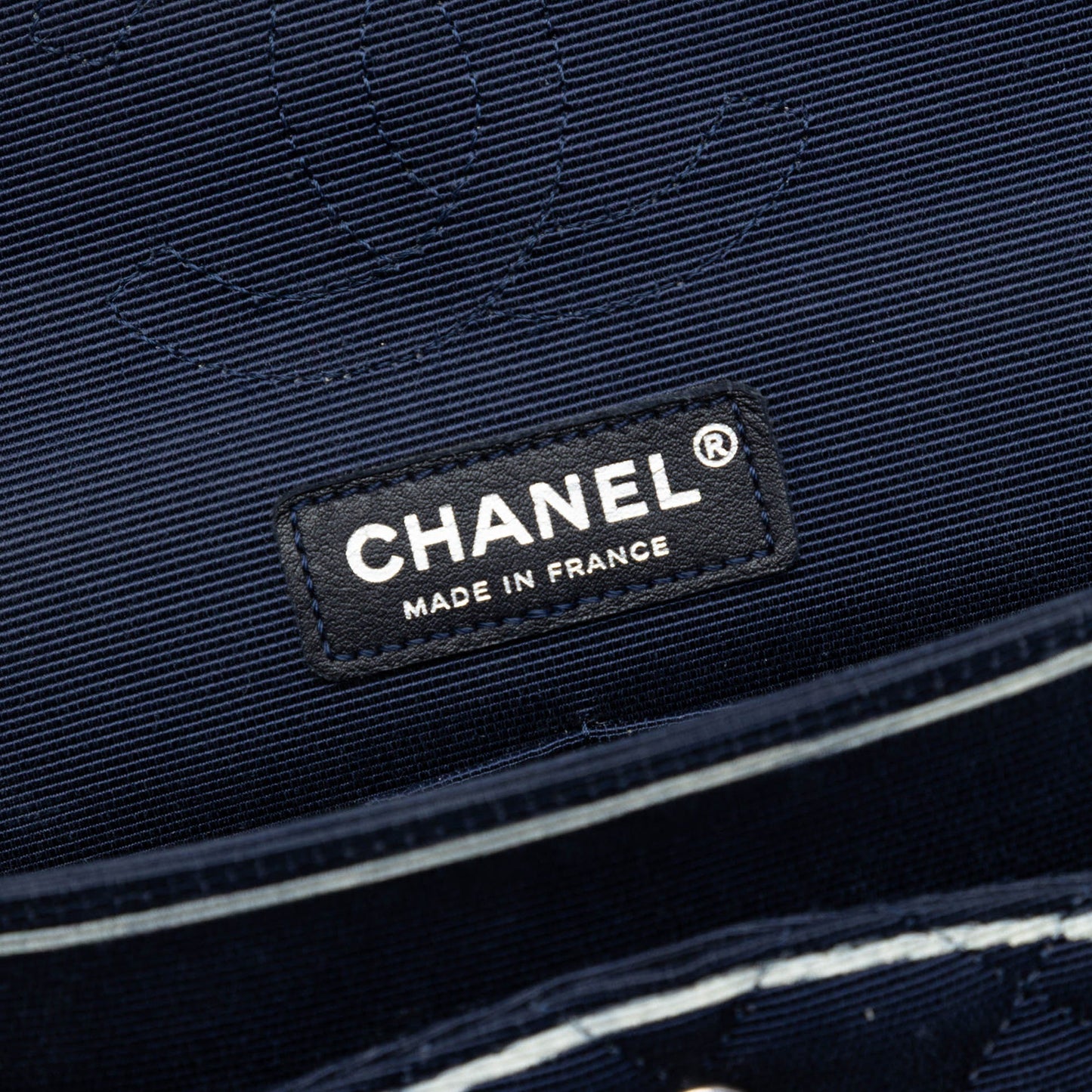Chanel Medium Classic Printed Grosgrain Double Flap