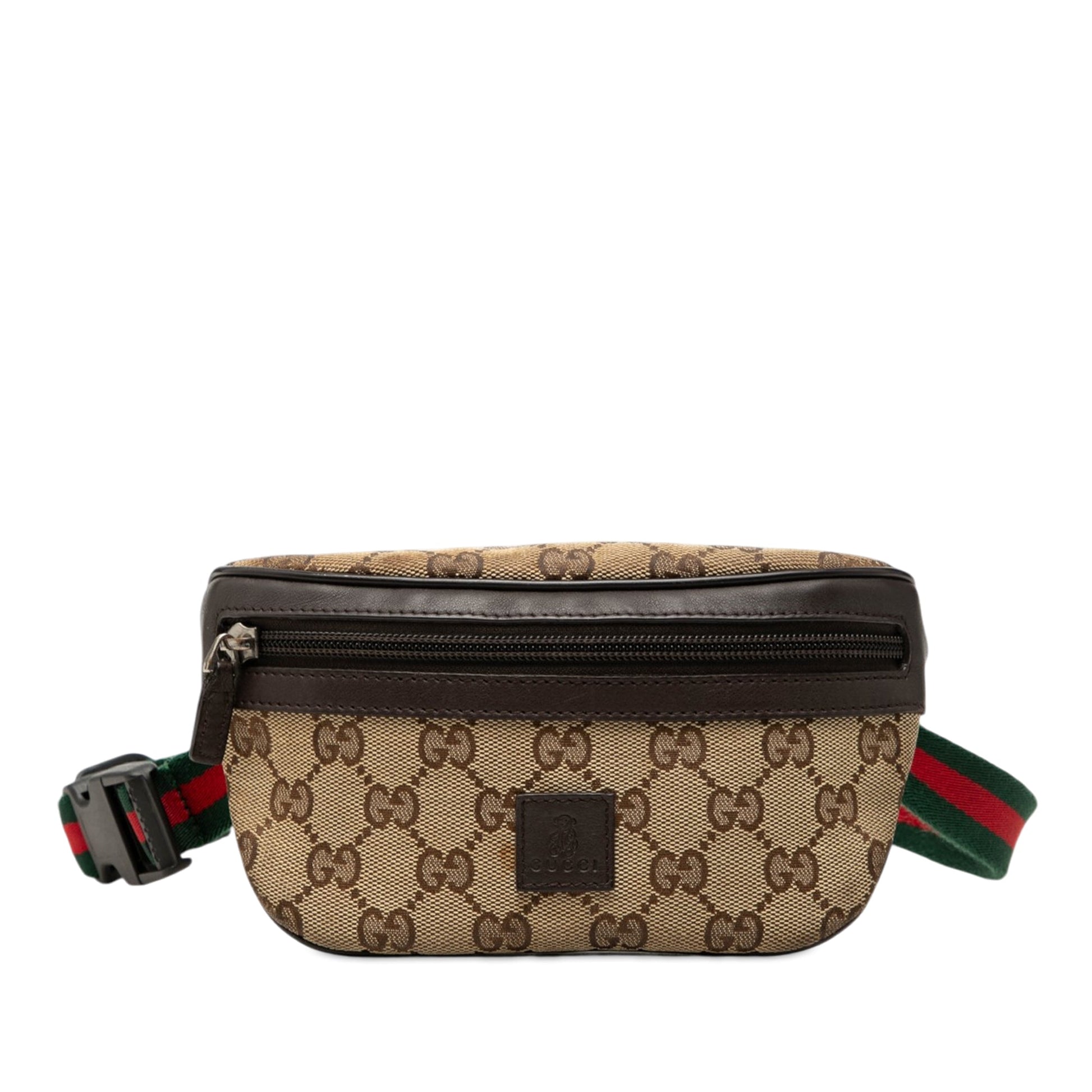Gucci Childrens GG Canvas Web Belt Bag