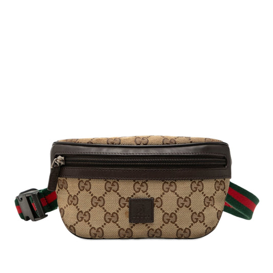 Gucci Childrens GG Canvas Web Belt Bag