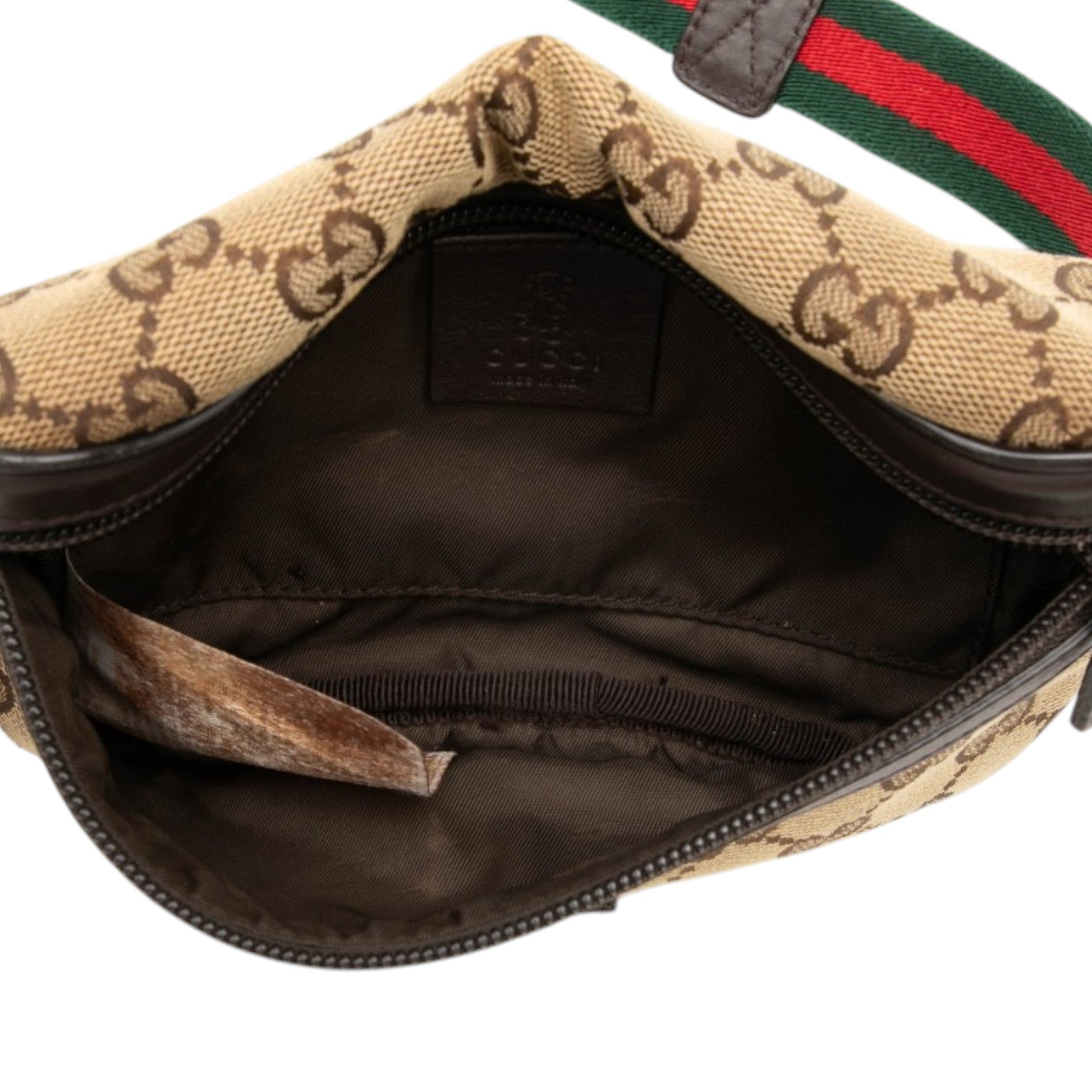 Gucci Childrens GG Canvas Web Belt Bag