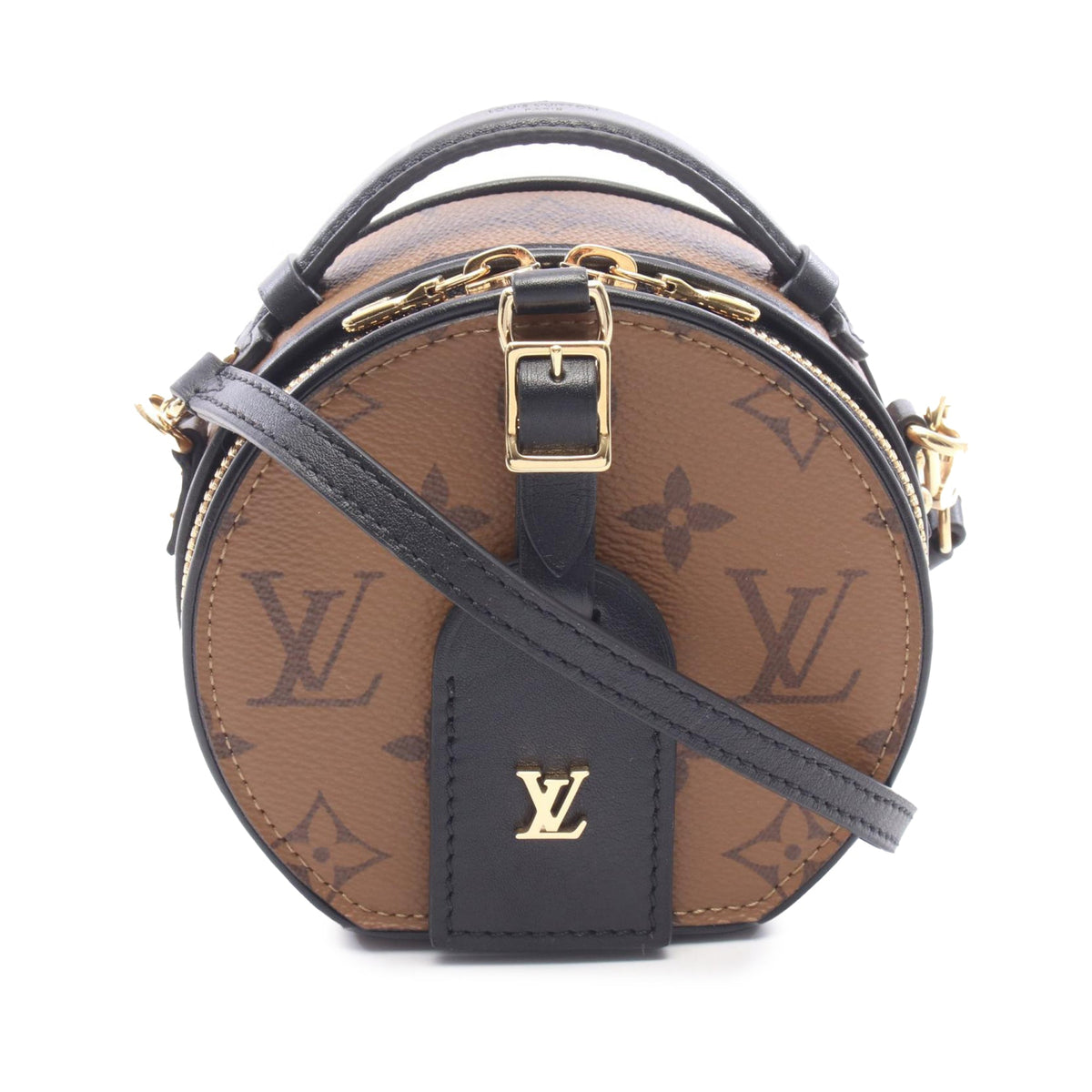 Louis Vuitton Monogram Reverse Mini Boite Chapeau — Brown