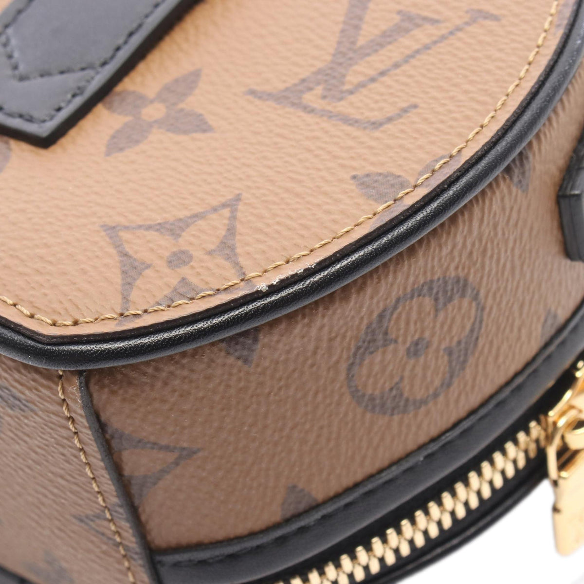 Louis Vuitton Monogram Reverse Mini Boite Chapeau — Brown