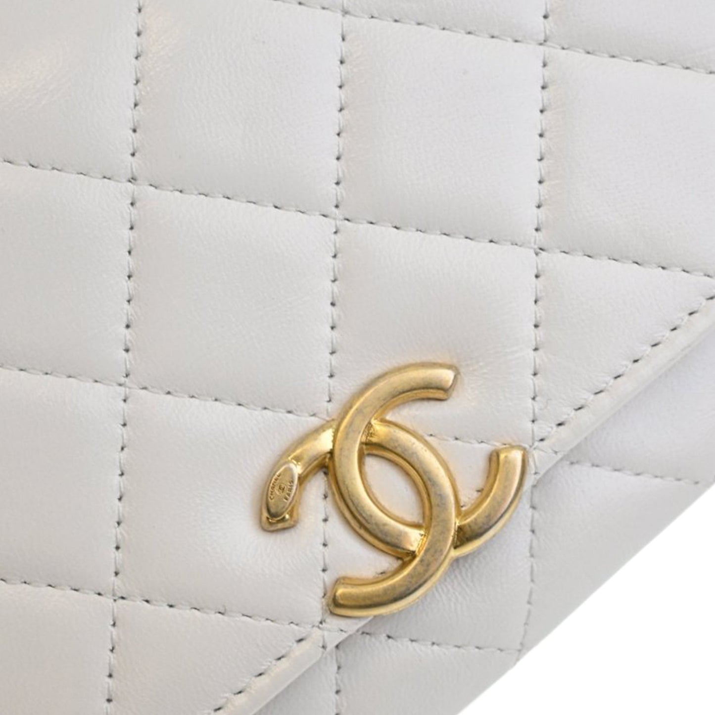 Mini Quilted Lambskin Double Pocket Flap