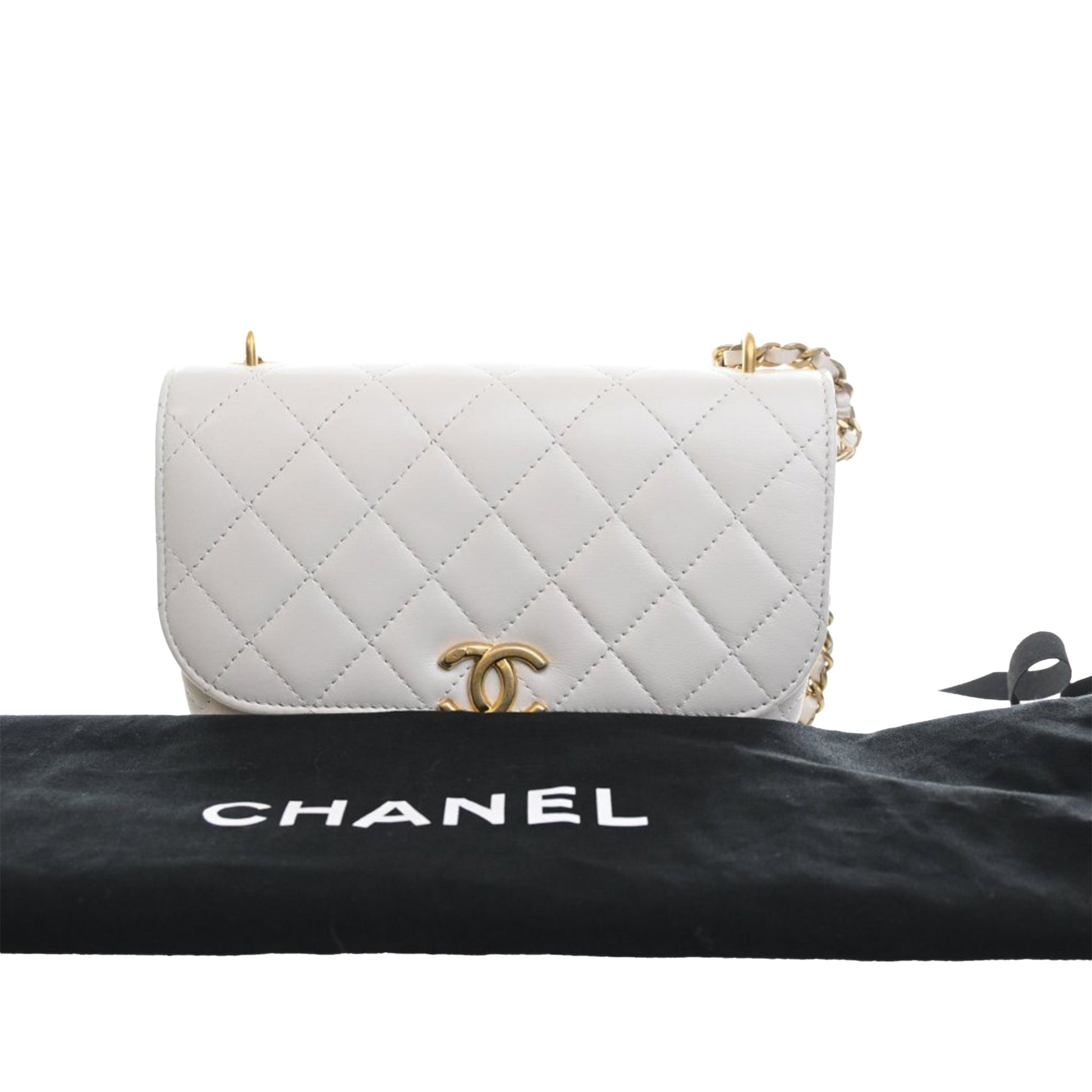 Mini Quilted Lambskin Double Pocket Flap
