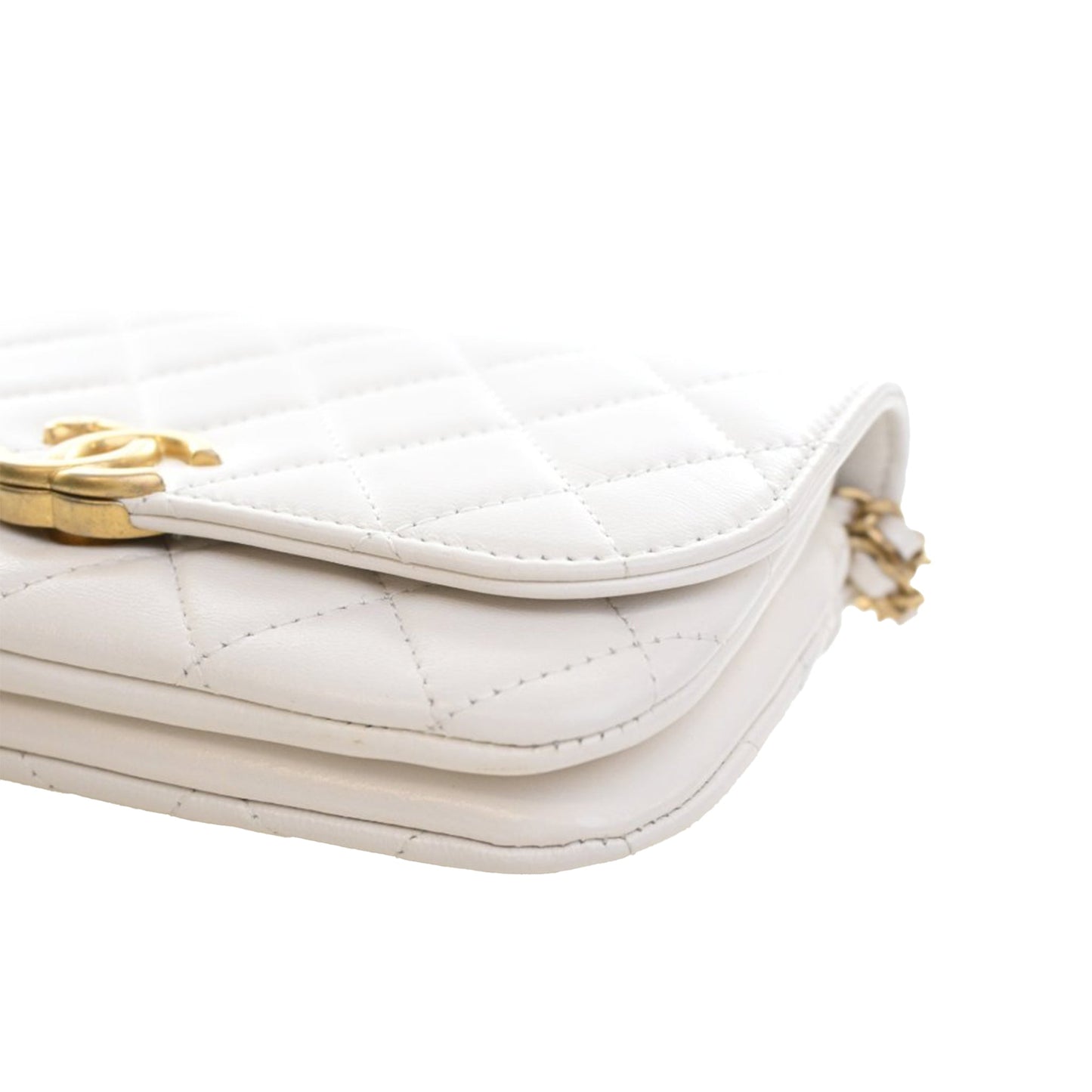 Mini Quilted Lambskin Double Pocket Flap