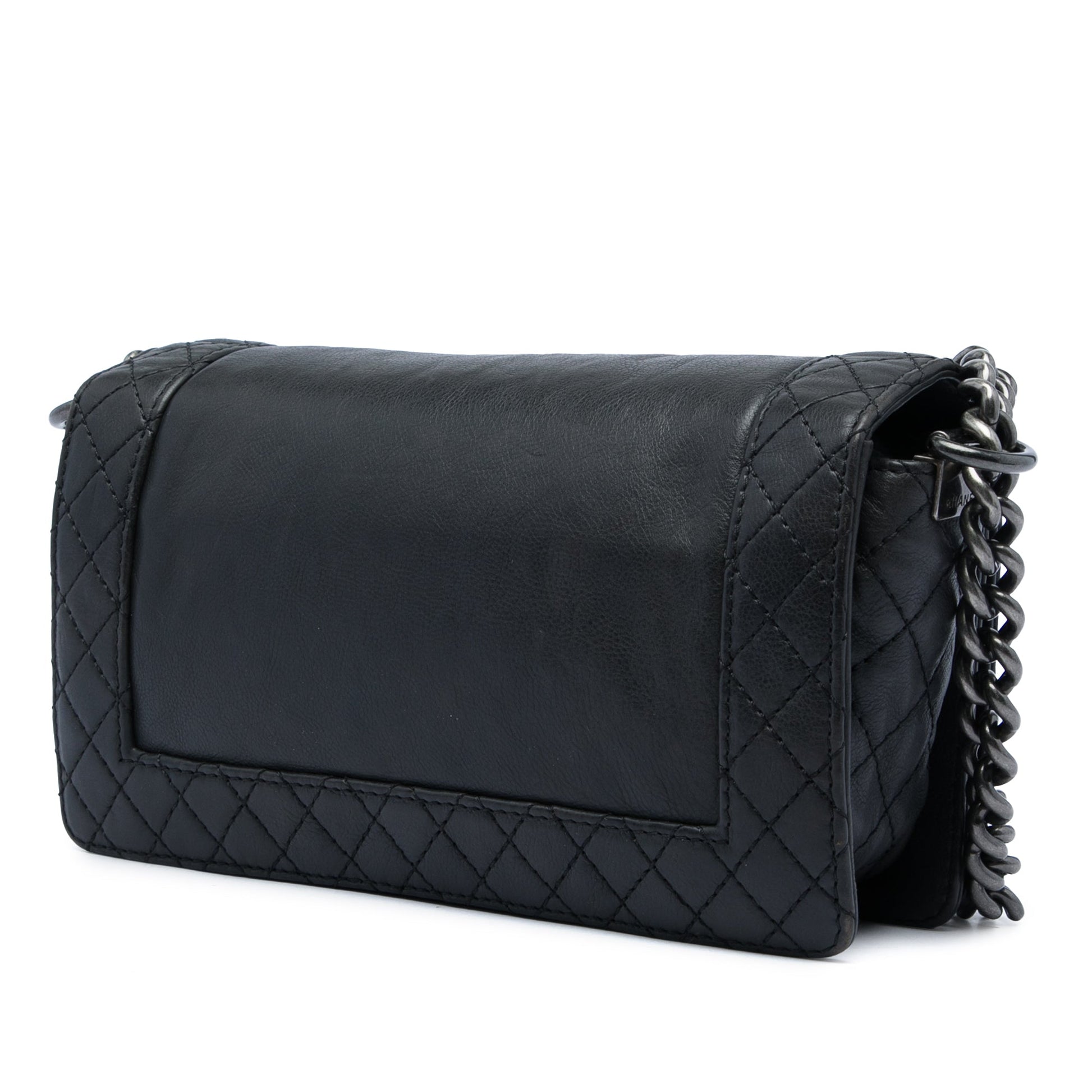Chanel Old Medium Lambskin Boy Reverso Flap