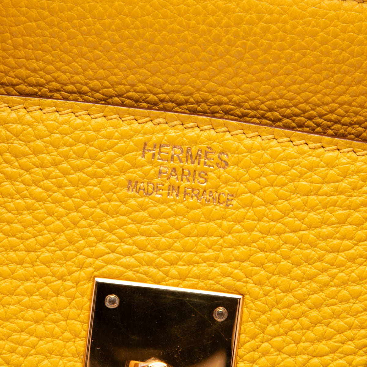 Hermès Togo Birkin Retourne 35 — Yellow