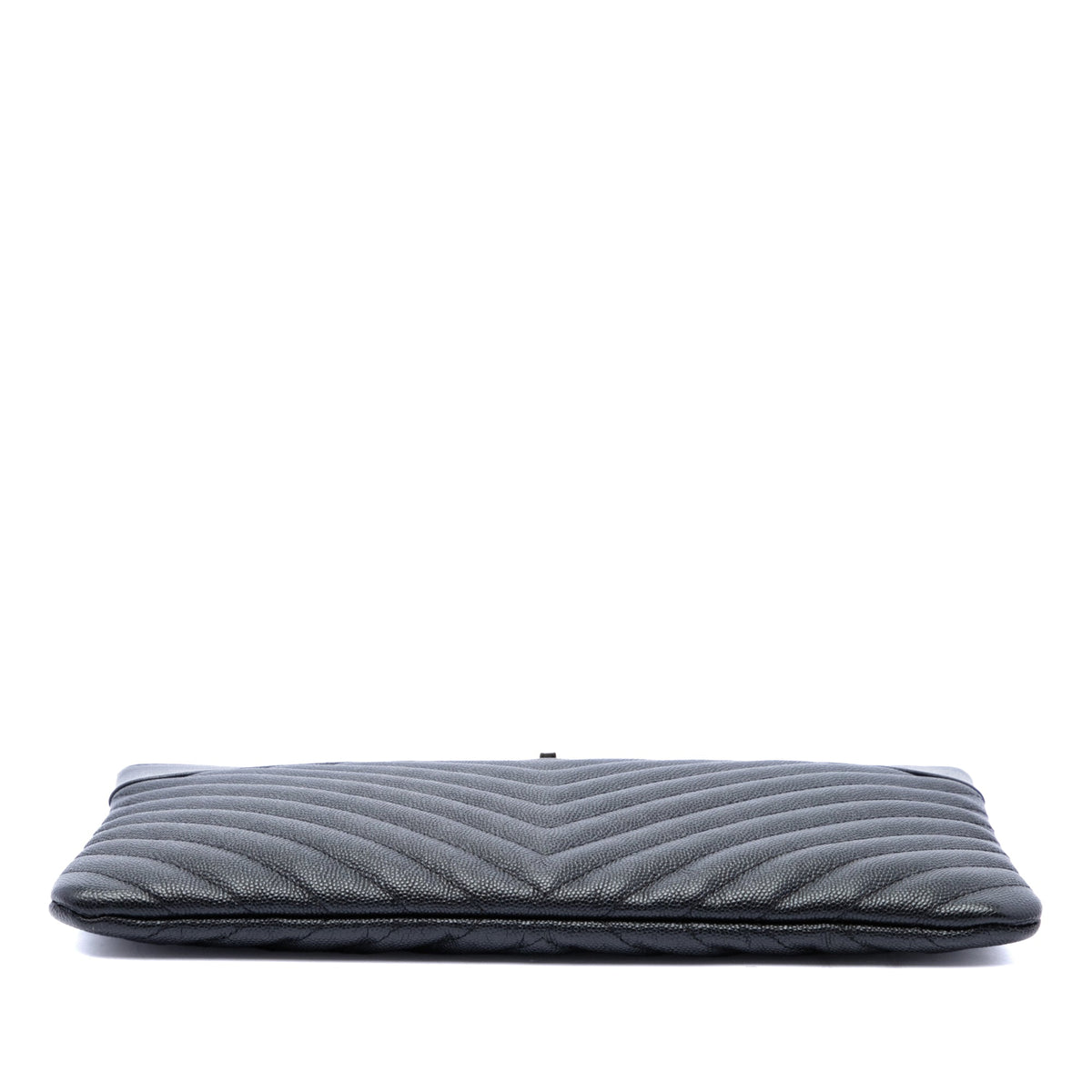 Chanel Medium Chevron Caviar Mademoiselle O Case Clutch