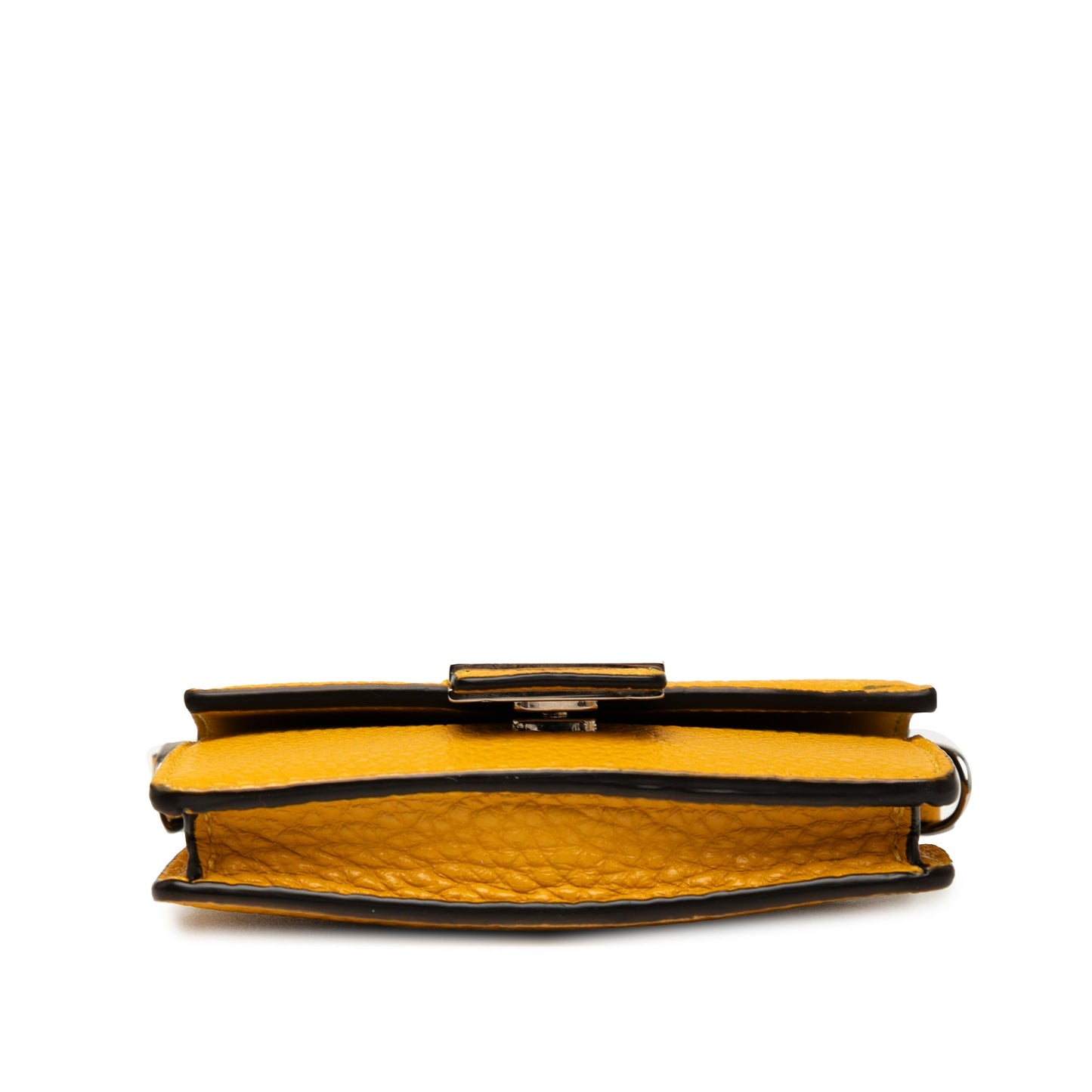 Fendi Micro Leather Flat Baguette Crossbody