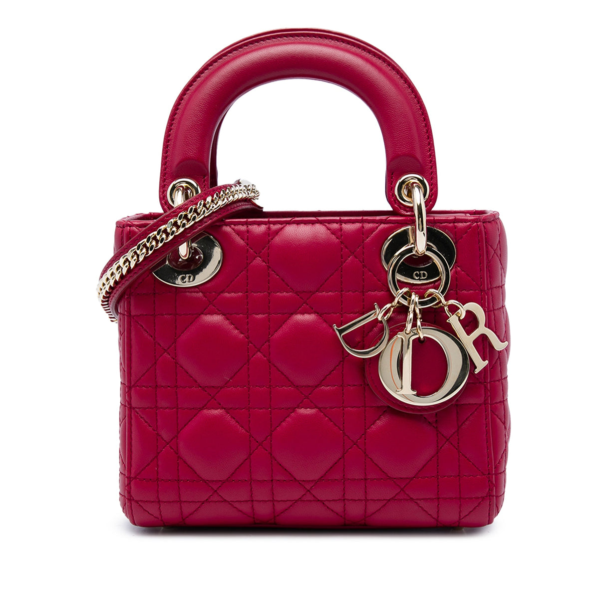 Dior Mini Lambskin Cannage Lady Dior