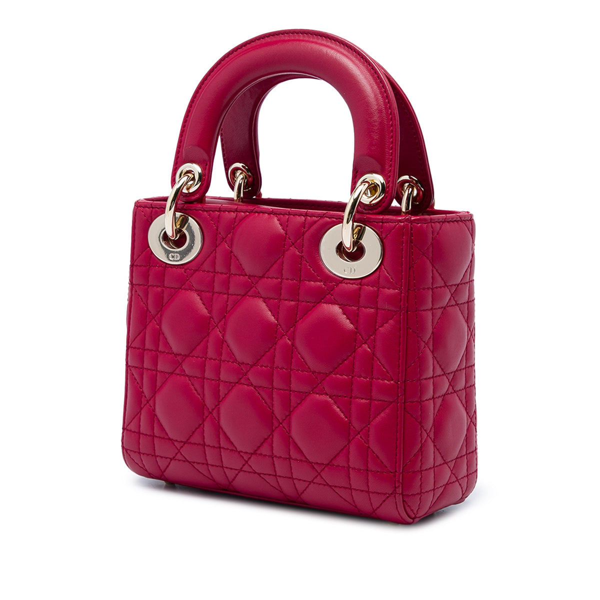 Dior Mini Lambskin Cannage Lady Dior