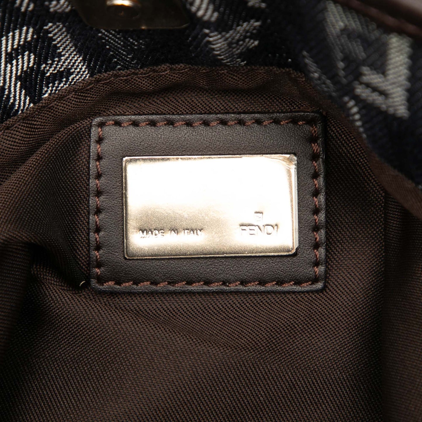 Fendi Zucchino Denim Tote