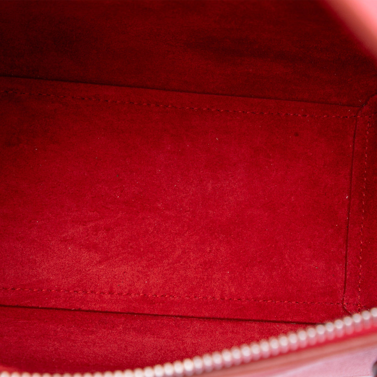 Celine Nano Grained Calfskin Belt Bag — Red