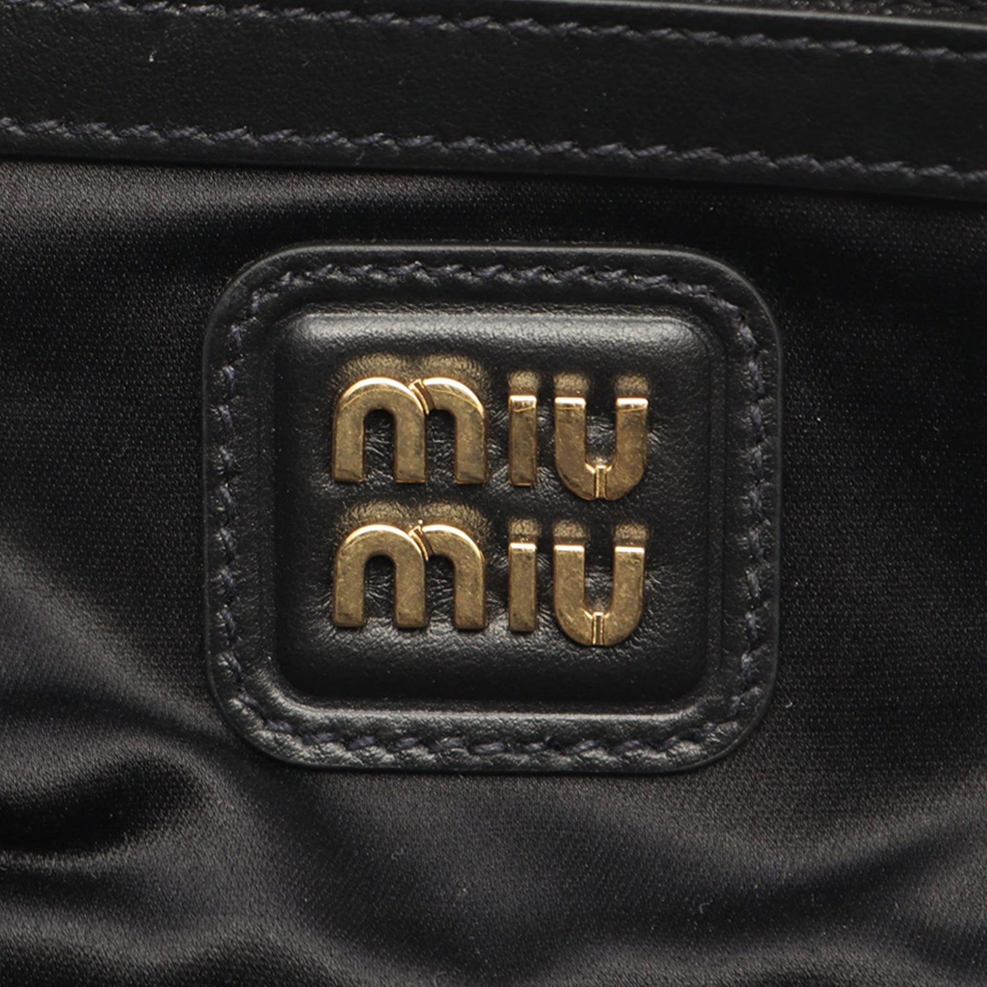 Miu Miu Leather Arcadie Satchel