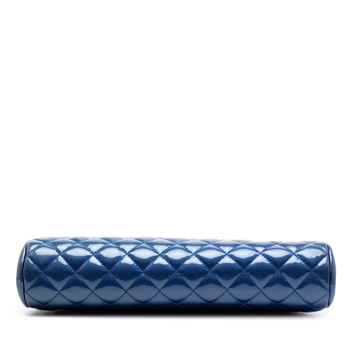 Chanel Quilted Patent Timeless Kiss Lock Clutch