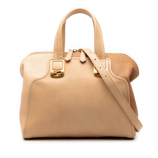 Fendi Small Tricolor Leather Colorblock Chameleon Satchel