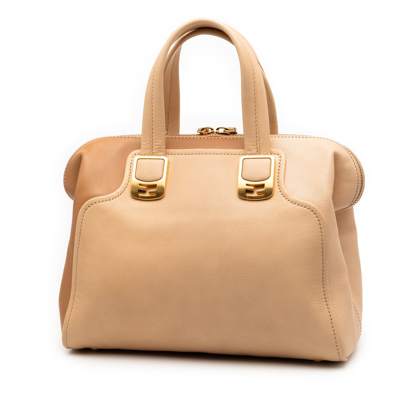 Fendi Small Tricolor Leather Colorblock Chameleon Satchel