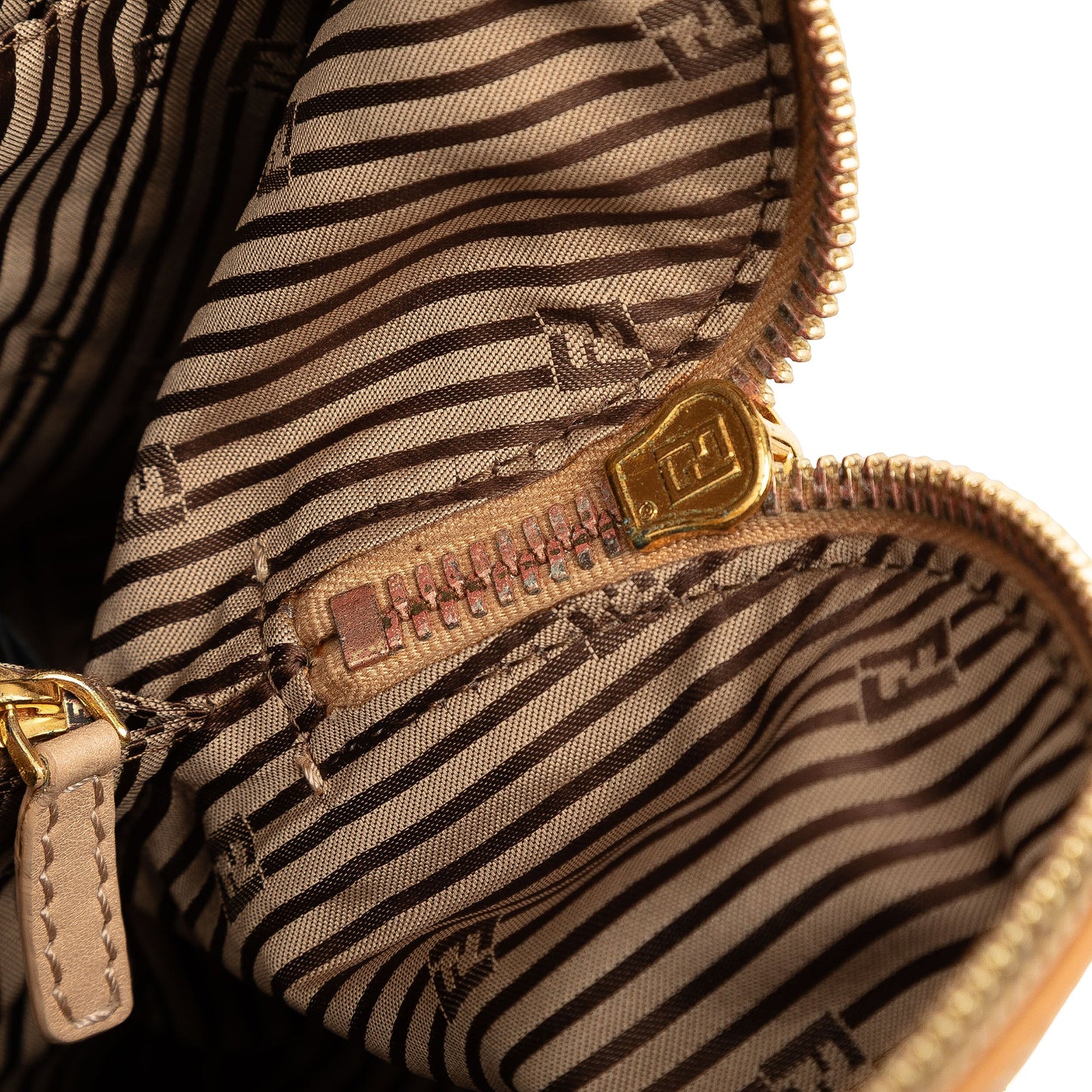 Fendi Small Tricolor Leather Colorblock Chameleon Satchel