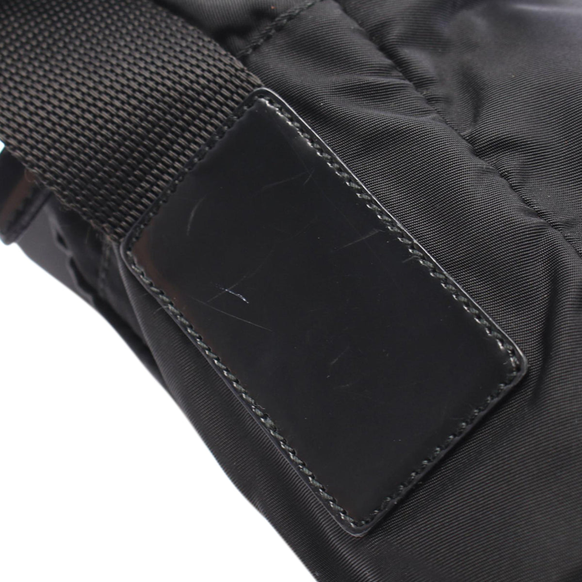 Prada Tessuto Zip Top Crossbody — Black