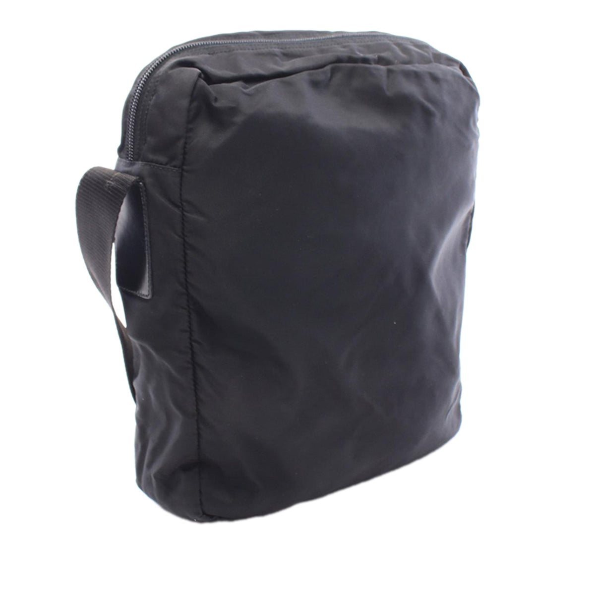 Prada Tessuto Zip Top Crossbody — Black