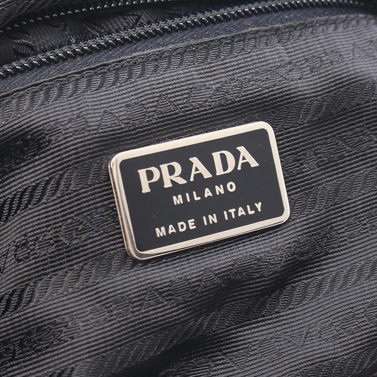 Prada Tessuto Zip Top Crossbody — Black