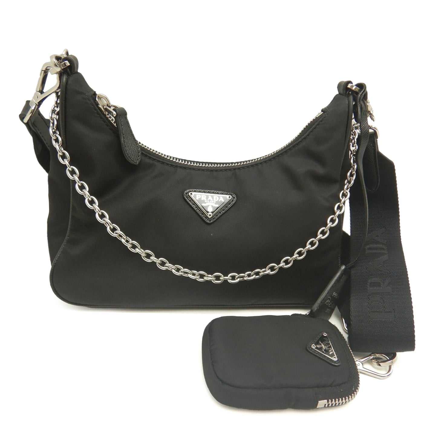Prada Saffiano Trimmed Re Nylon Re Edition 2005 Satchel