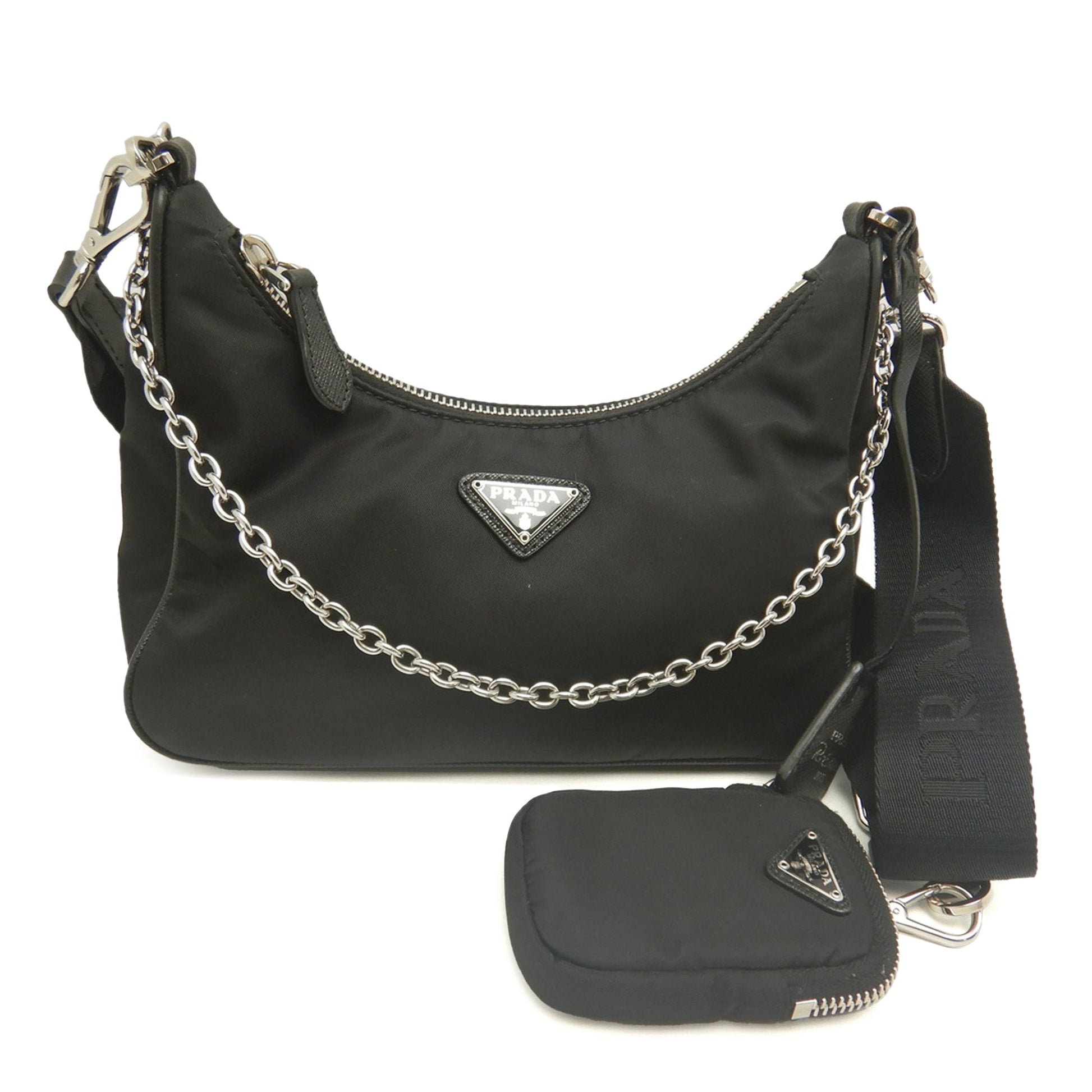 Prada Saffiano Trimmed Re Nylon Re Edition 2005 Satchel