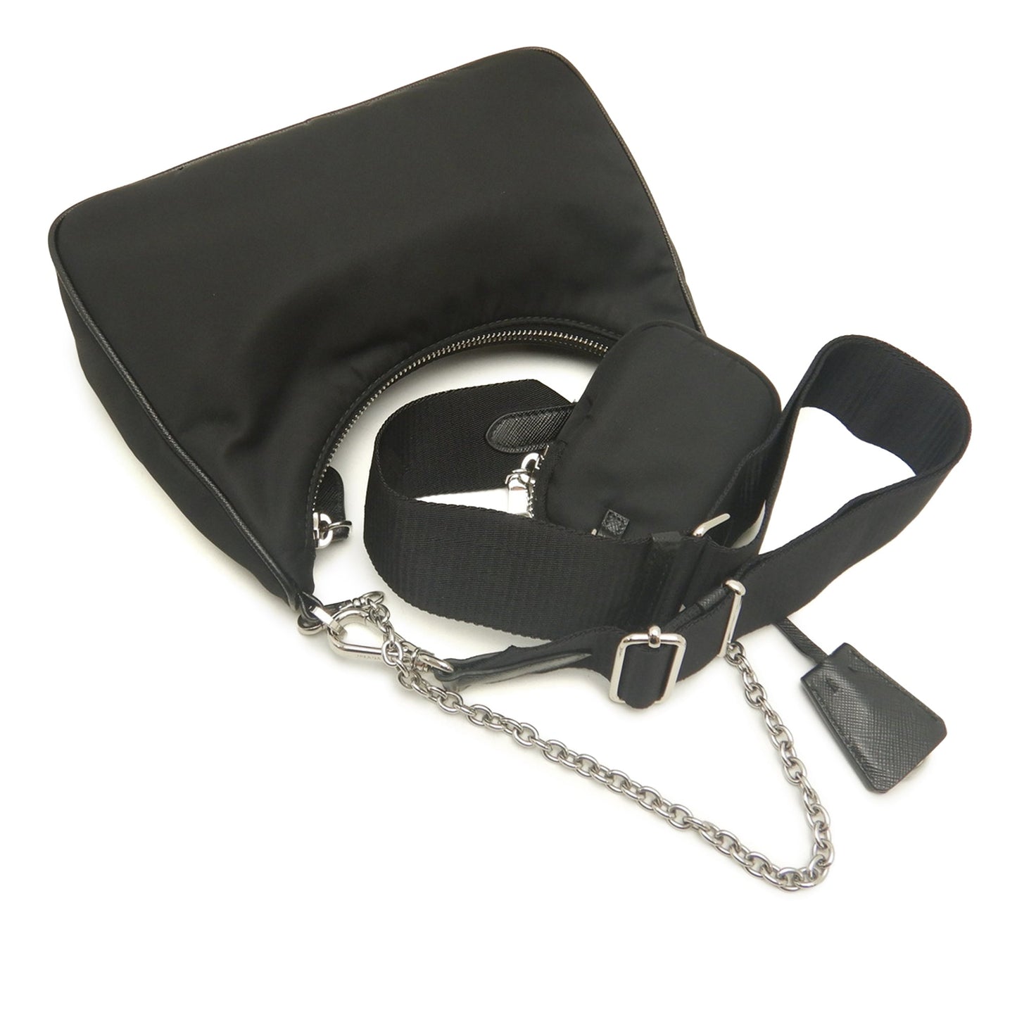 Prada Saffiano Trimmed Re Nylon Re Edition 2005 Satchel