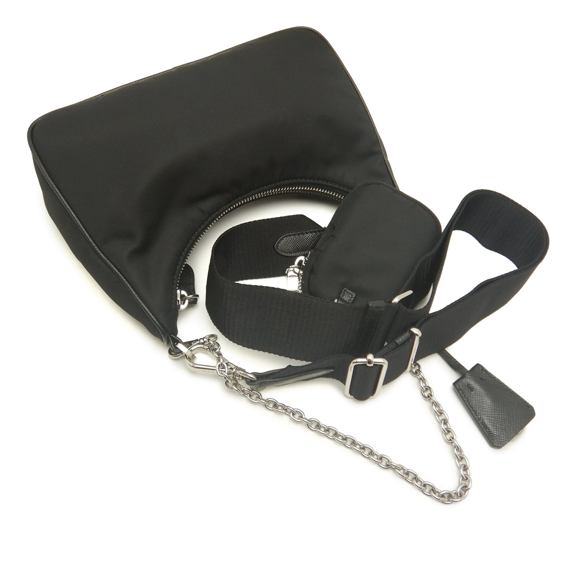 Prada Saffiano Trimmed Re Nylon Re Edition 2005 Satchel