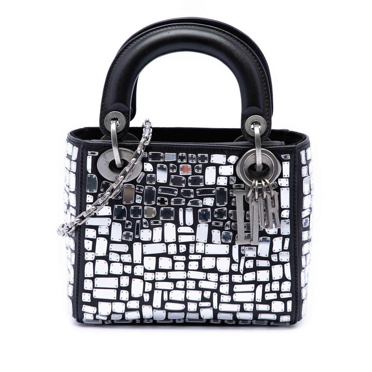Dior Mini Smooth Calfskin Embroidered Mosaic of Mirrors Lady Dior