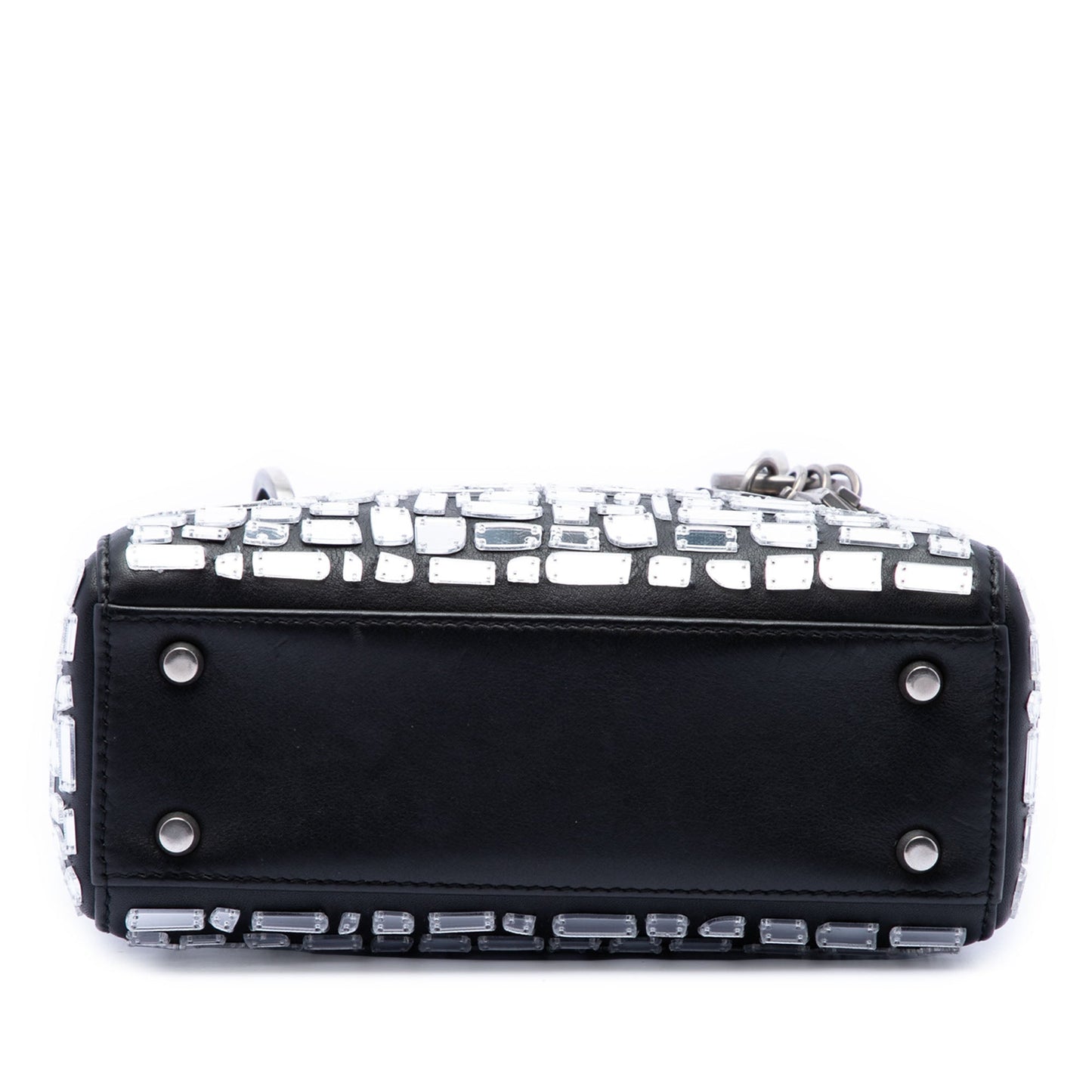 Dior Mini Smooth Calfskin Embroidered Mosaic of Mirrors Lady Dior