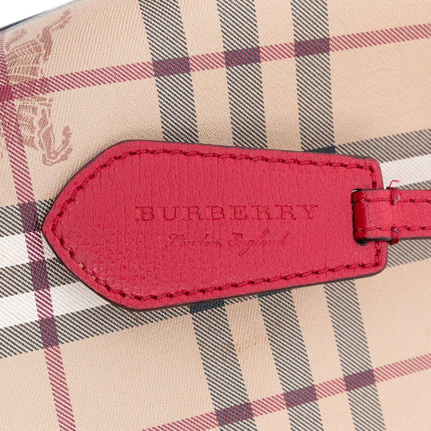 Burberry Haymarket Check Coated Canvas Lorne Bucket Bag