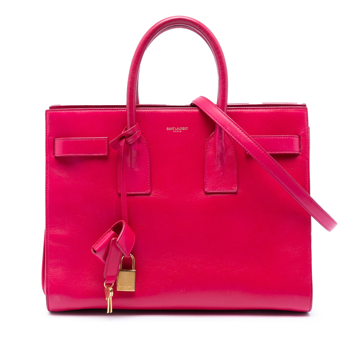 Saint Laurent Small Leather Sac De Jour Satchel