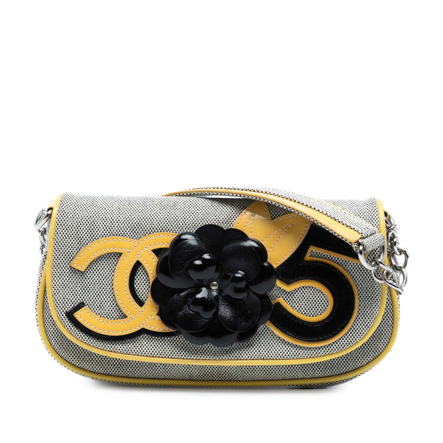 Chanel Canvas CC Camellia No. 5 Shoulder Bag