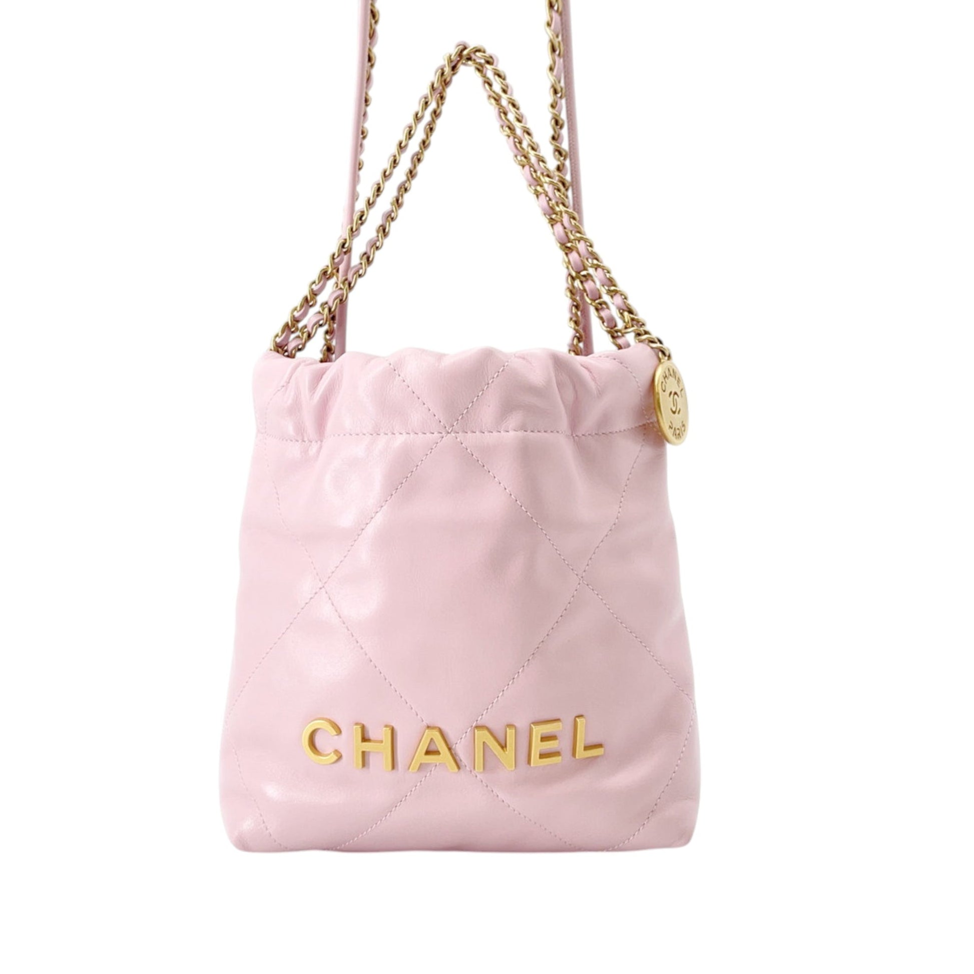 Chanel Mini Shiny Calfskin 22 Handbag